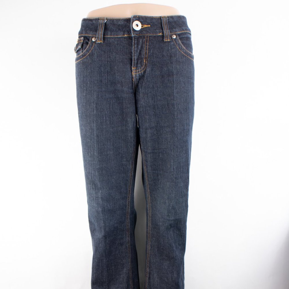 Guess Jeans Doheny Boot 32 (33 X 33) Women's Jeans Dark Wash Flap Pocket
